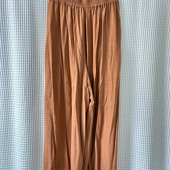 Vanessa Bruno Nunes Wide-Leg Trousers women's 42/XL in cinnamon quiet luxury - Picture 2 of 4